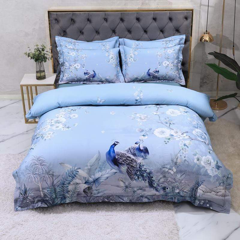 Soft Cotton Bedding Set with Flower Pattern
