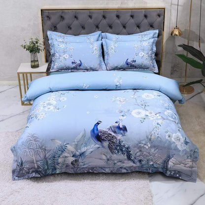 Soft Cotton Bedding Set with Flower Pattern
