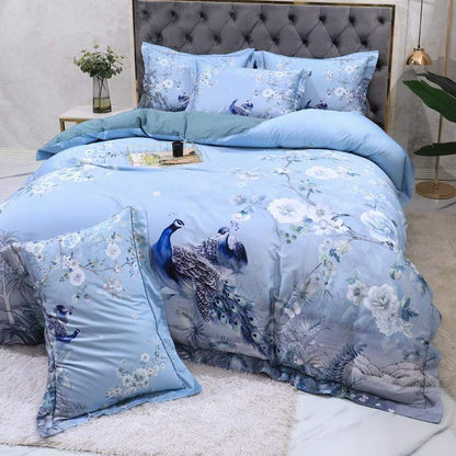 Soft Cotton Bedding Set with Flower Pattern