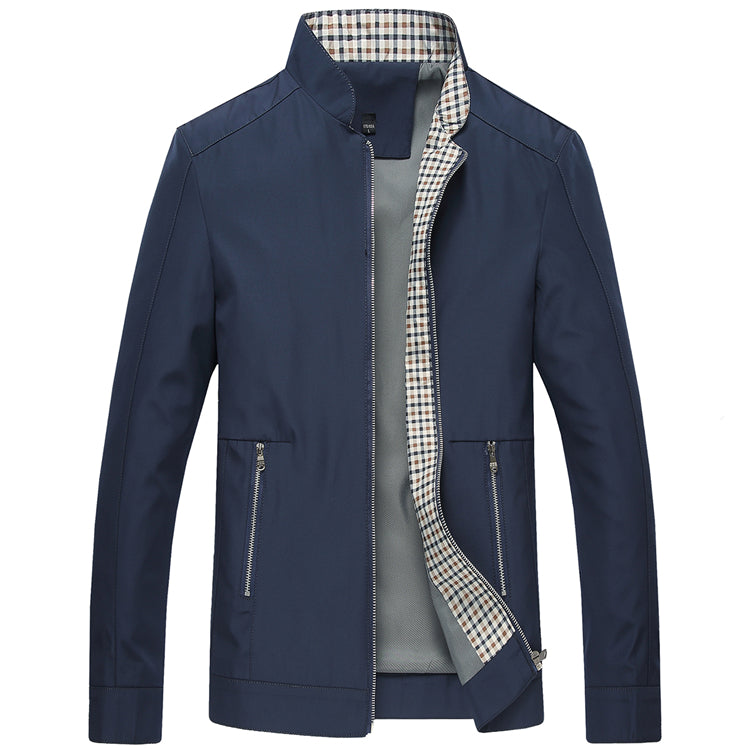 Thin Mens Casual Bomber Jacket For Spring Fall Wear
