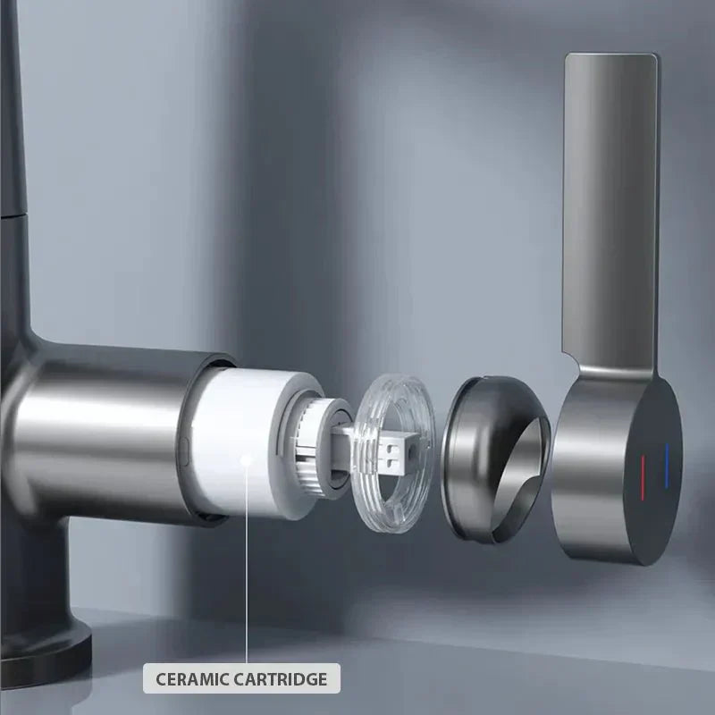 Modern Contemporary Waterfall Sink Faucet