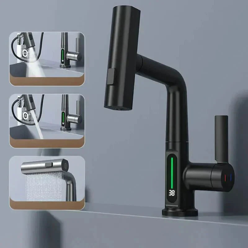 Modern Contemporary Waterfall Sink Faucet
