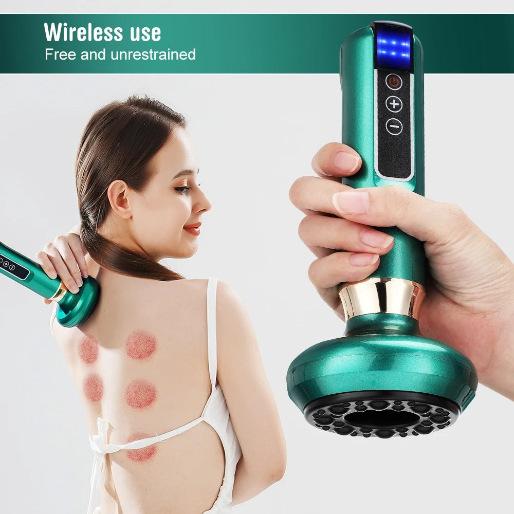 Pro Massage Cup with Suction and Scraping Tool