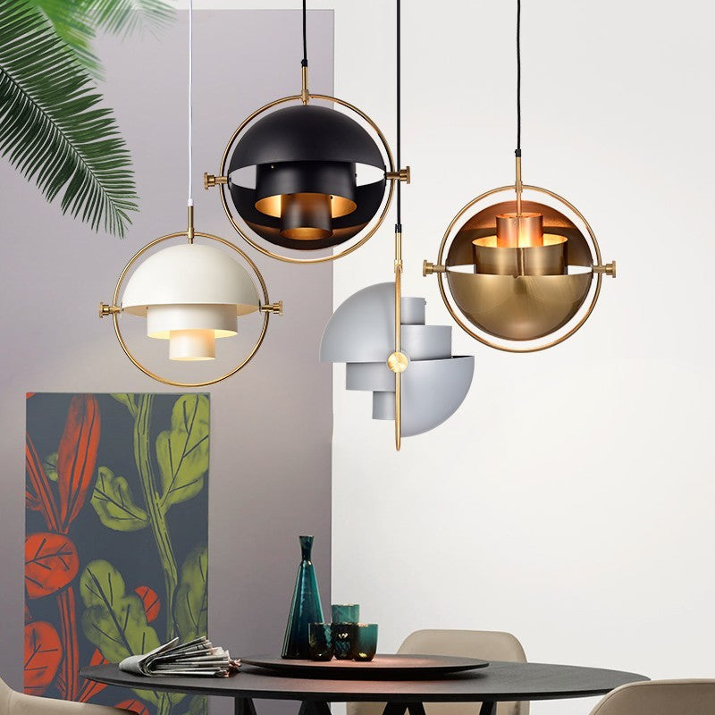 Spherical 3D Pendant Ceiling Light