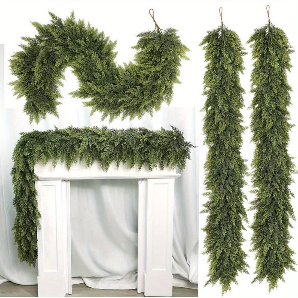 Festive Holiday Greenery Garland for Home Decor