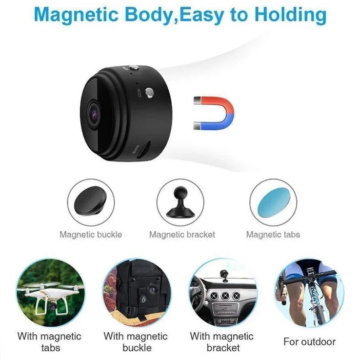 Compact HD Wireless Mini Security Camera