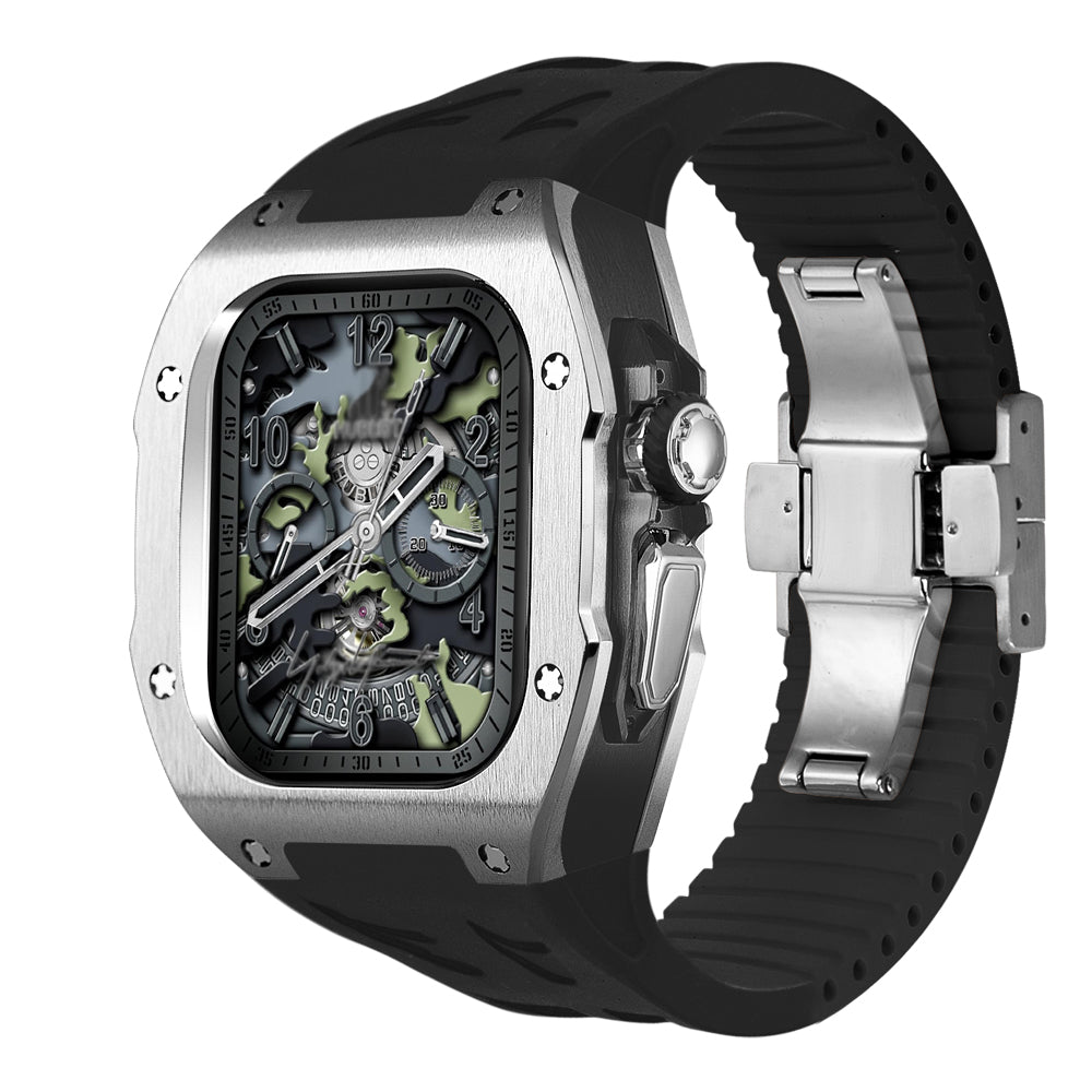 Durable Titanium Case & Soft Rubber Band for AW Ultra