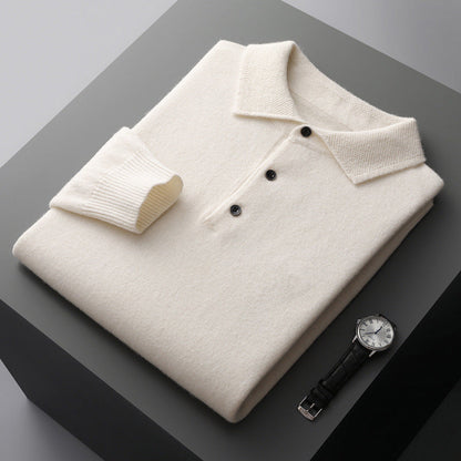 Premium Soft Merino Wool Polo Shirt - Lusomart