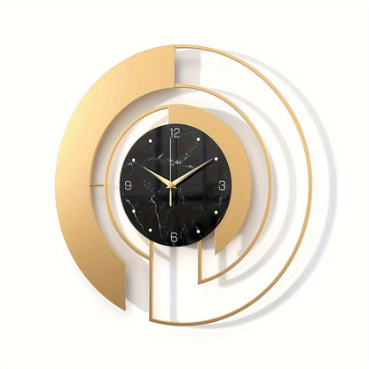 Metallic Patterned Wall Clock - Lusomart