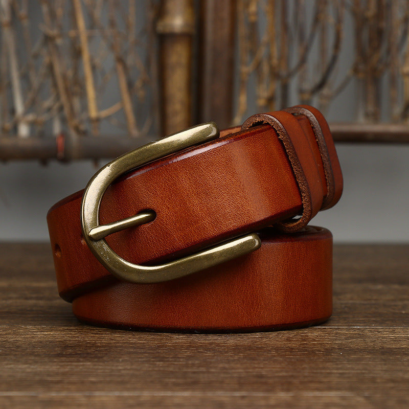 Genuine Leather Men's Classic Belt