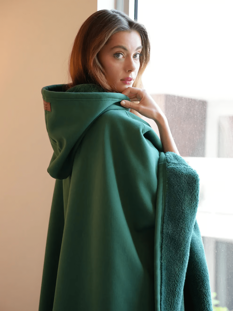 Comfortable Arctic Hoodie Soft Cozy Fleece Jacket
