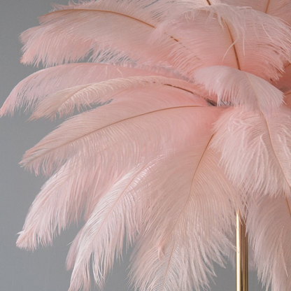 Luxury Gold Feather Desk Lamp Soft Lighting
