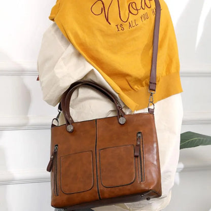 Authentic Leather Nordic Crossbody Bag Handcrafted