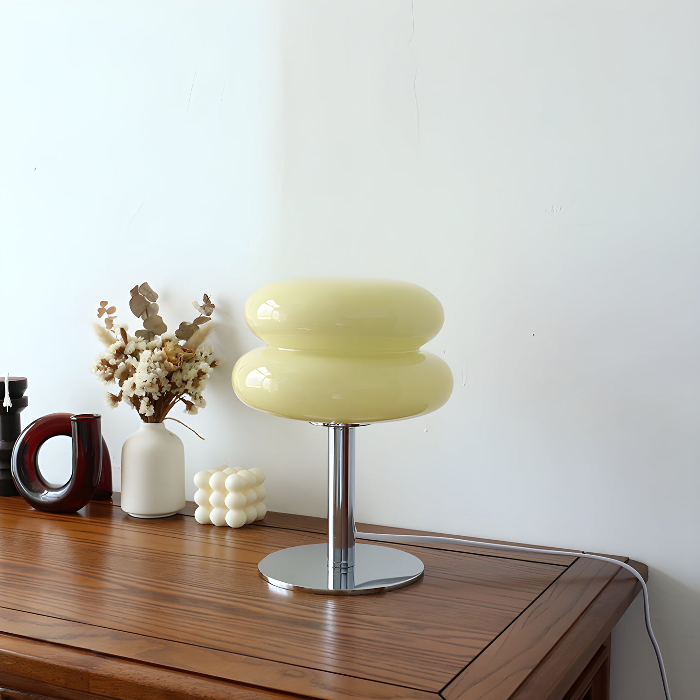 Elegant Glass LED Desk Lamp for Living Room Decor