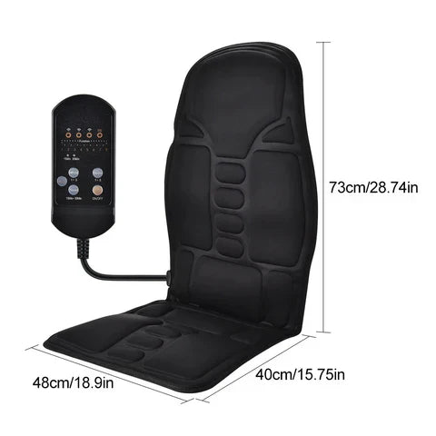 Premium Heated Massage Chair Pad With 8 Massage Nodes
