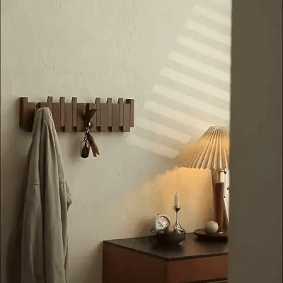Rustic Wood Coat Hook - Premium Storage Rack