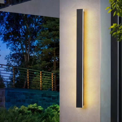 ELVI | Outdoor Long Strip Modern Wall Sconce Light-2