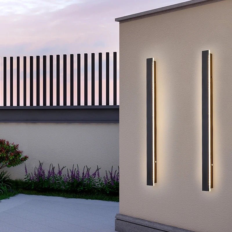 ELVI | Outdoor Long Strip Modern Wall Sconce Light-5