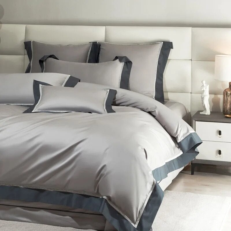 Luxury Duvet Cover Set - 1000 Thread Count Soft Cotton