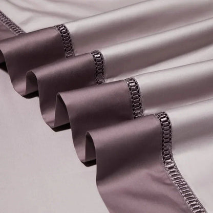 Luxurious Cotton Duvet Cover Set with Classic Trim