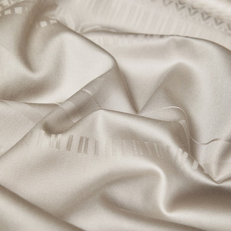Soft Beige Egyptian Cotton Duvet Cover Set