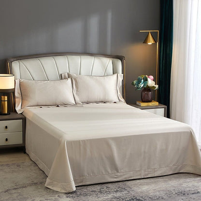 Soft Beige Egyptian Cotton Duvet Cover Set