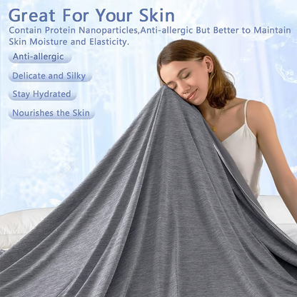 Breathable Cooling Throw Blanket For Warm Nights