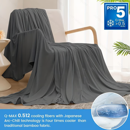 Breathable Cooling Throw Blanket For Warm Nights