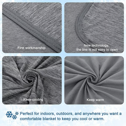 Breathable Cooling Throw Blanket For Warm Nights