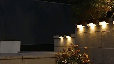 Solar Powered LED Outdoor Wall Light for Patio and Pathway