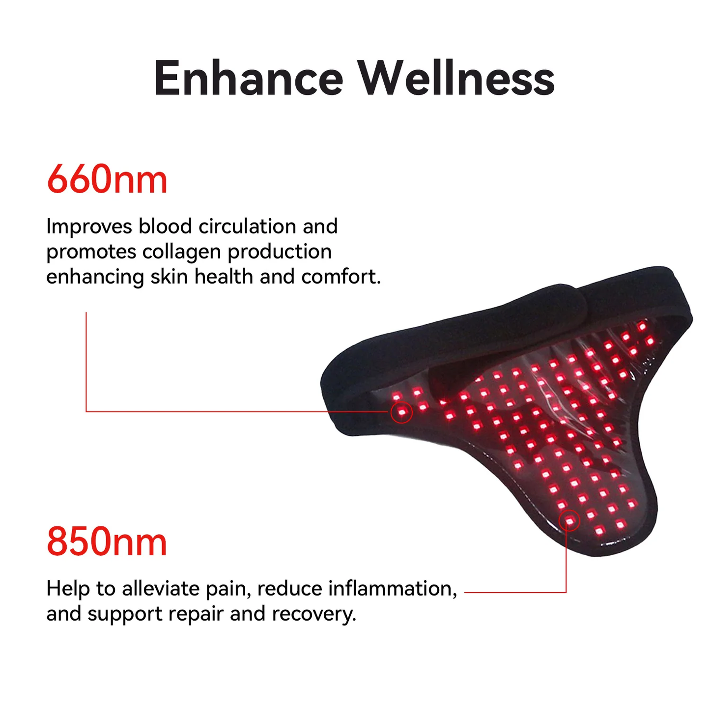 Compact Red Light Therapy Device For Personal Care
