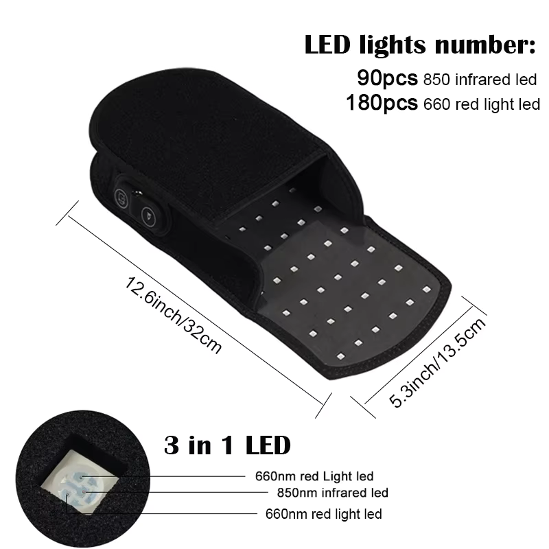 Cozy Heat Therapy Slippers with 90 Infrared LEDs