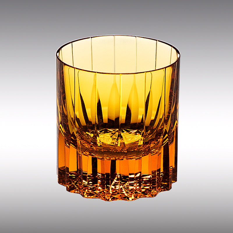 Colorful Japanese Whisky Glasses Set with Wood Gift Box