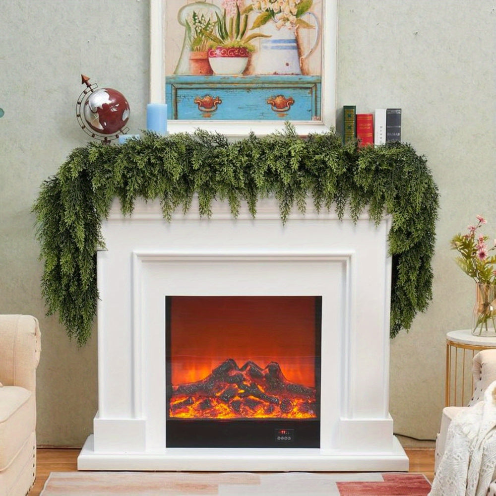 Festive Holiday Greenery Garland for Home Decor