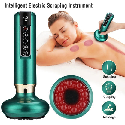 Pro Massage Cup with Suction and Scraping Tool