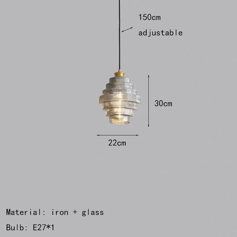 Luxurious Gold Tiered Pendant Light