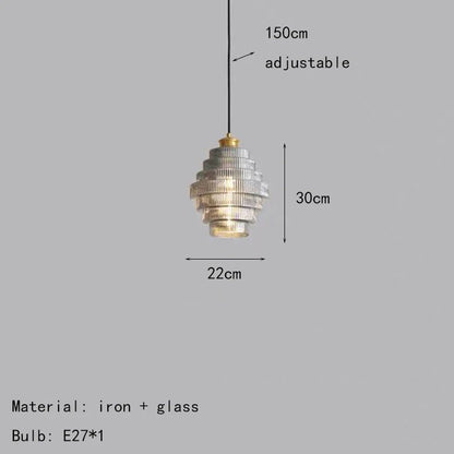 Luxurious Gold Tiered Pendant Light