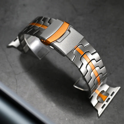 Durable Metal Apple Watch Strap with Secure Buckle