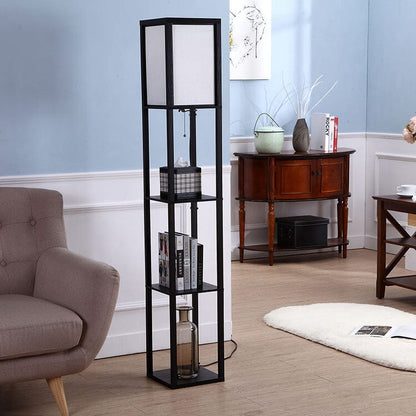 Tall Floor Lamp With Storage Shelves