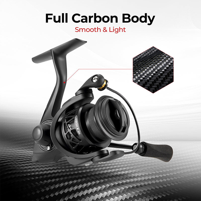 Ultra Light Carbon Fiber Spinning Fishing Reel