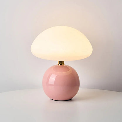 Cream Ceramic Modern Desk Lamp