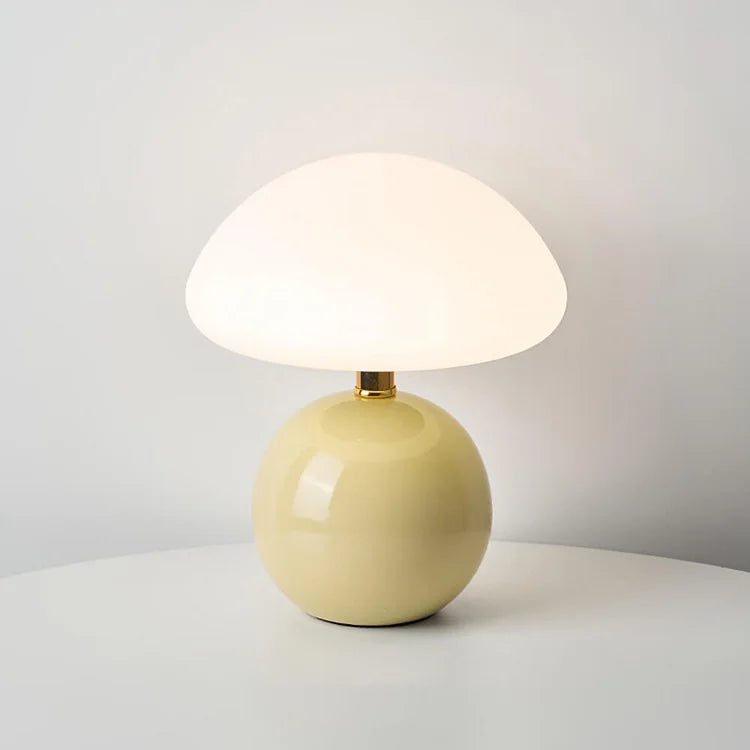 Cream Ceramic Modern Desk Lamp