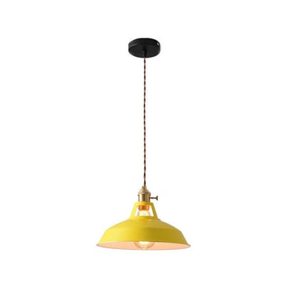 Vibrant Color Metal Drop Pendant Light Fixture
