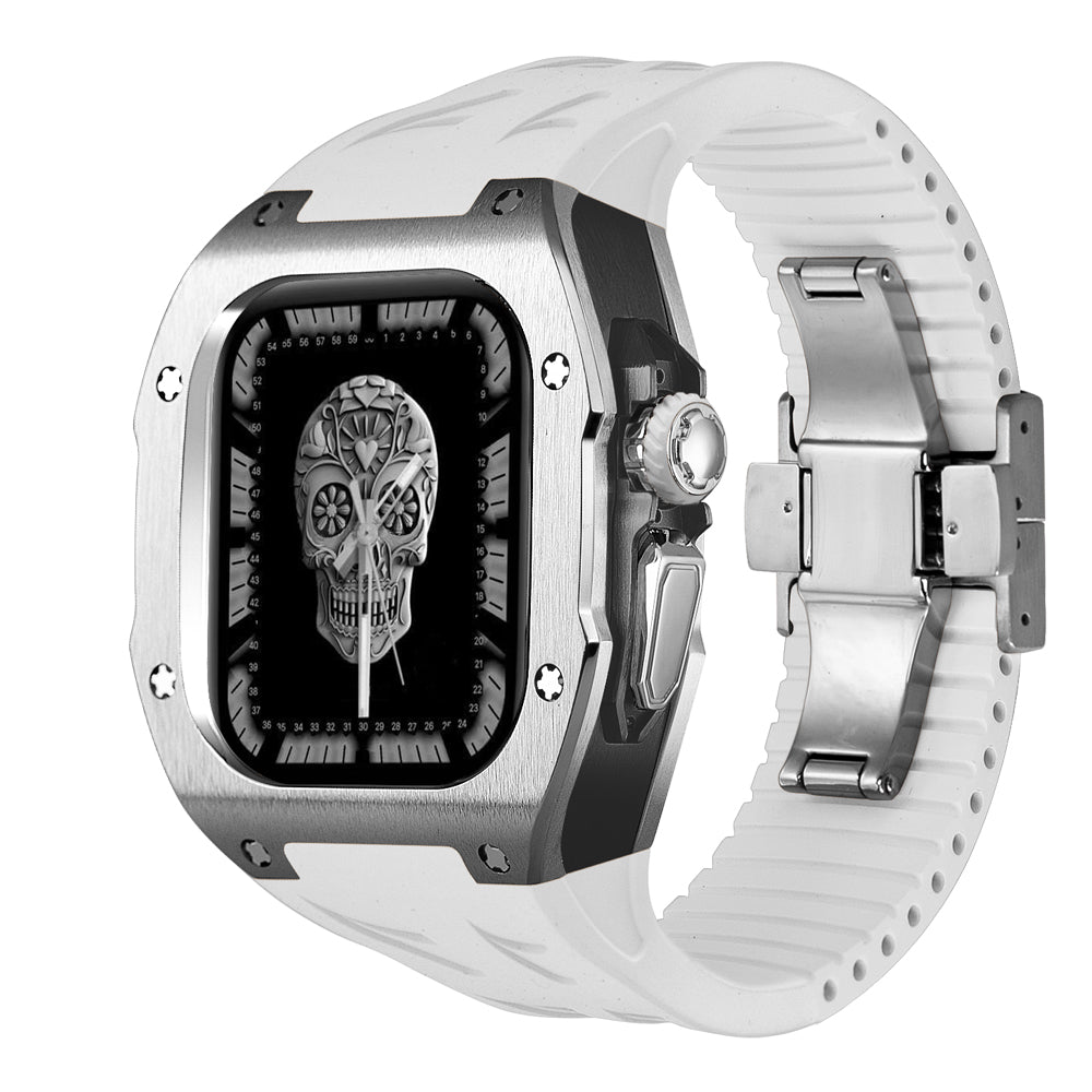 Durable Titanium Case & Soft Rubber Band for AW Ultra
