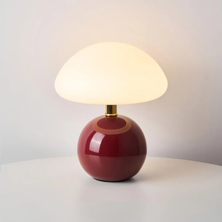 Cream Ceramic Modern Desk Lamp