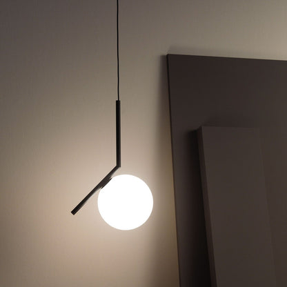 Suspended Glass Ball Pendant Lamp