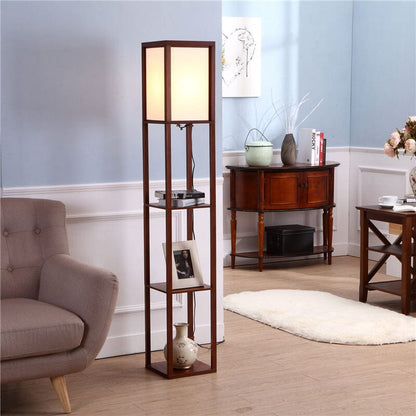 Tall Floor Lamp With Storage Shelves