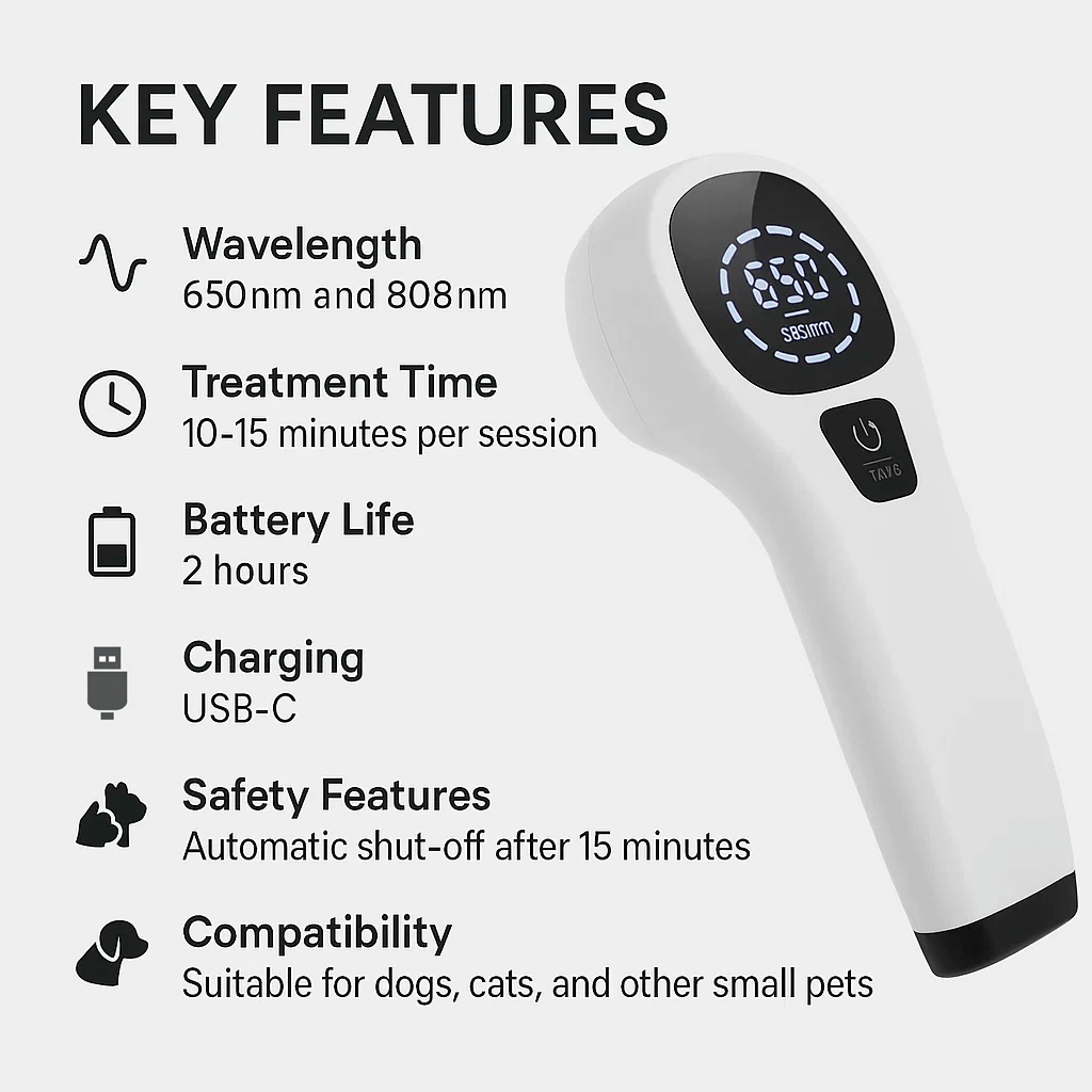 Portable Pet Laser for Dog Pain Relief Therapy