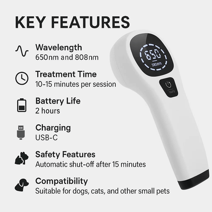 Portable Pet Laser for Dog Pain Relief Therapy
