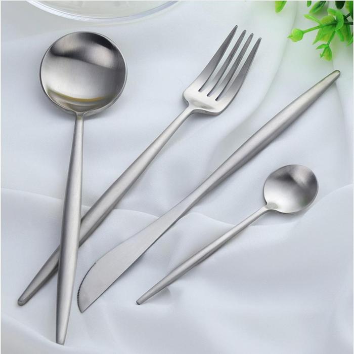 Shiny Metal Kitchen Utensil Set - Lusomart